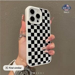Black and White Checkered Phone Case